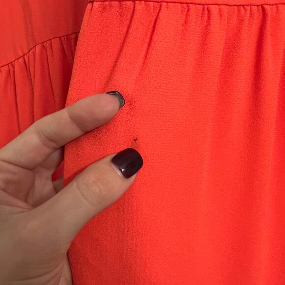 Elizabeth and James Sleeveless Coral Orange Red Long Maxi Dress Large - Picture 6 of 10